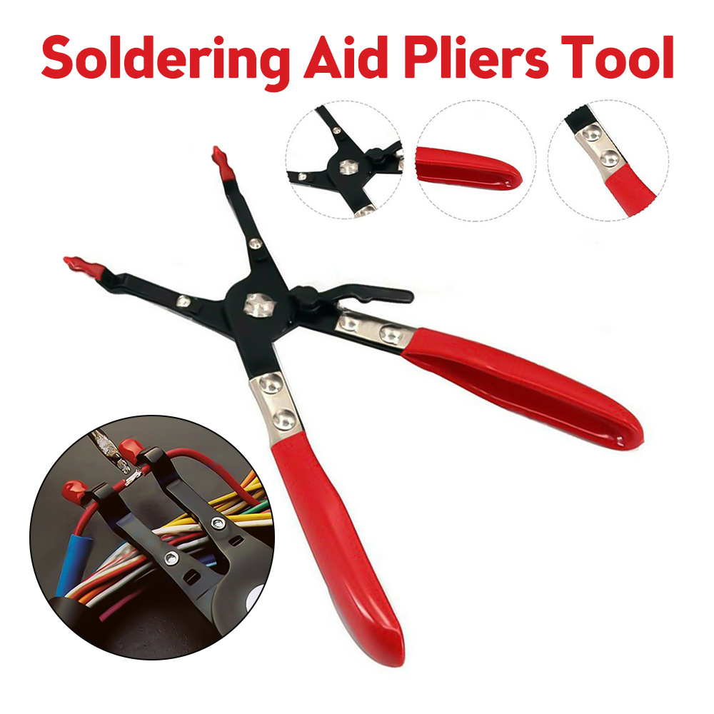 Universal Car Vehicle Soldering Aid Plier Hold 2 Wires Auto Wire Welding  Auxiliary Pliers Garage Tools Durable