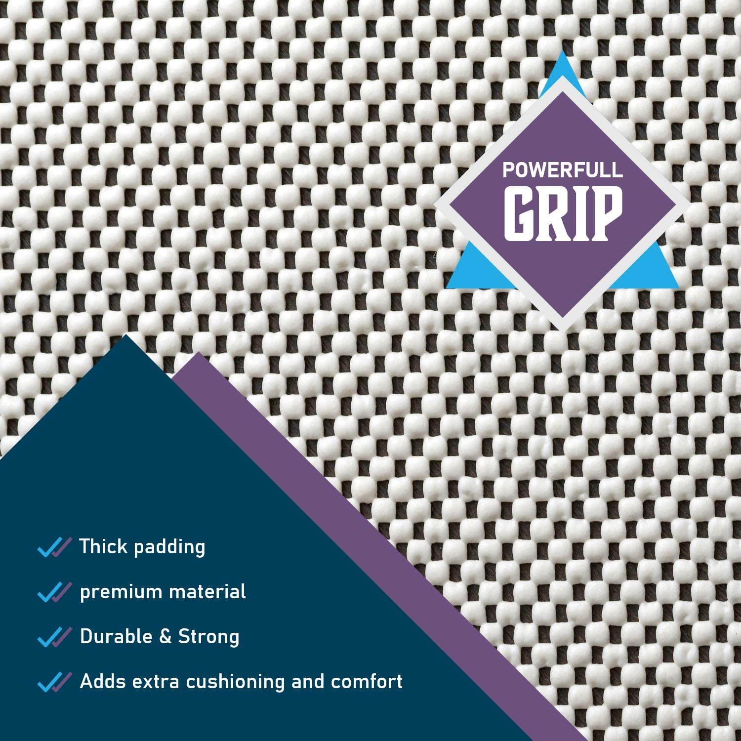 Non Slip Area Rug Pad Gripper 3x5 Strong Grip Carpet Pad For - Temu