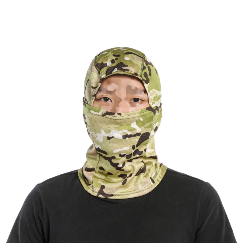 Camo Print Balaclava Mask, Windproof & Sunshade Breathable Quick
