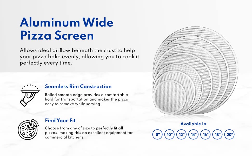 Choice 18 Aluminum Pizza Screen