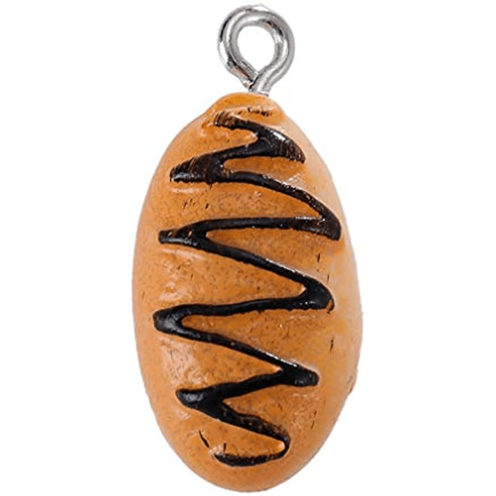 BENBO 36 Pcs Handmade Simulation Food Bread Toast Charms Pendant Resin  Imitation Hanging Food Charms Croissant French Bread Pendants DIY Baking  Charms