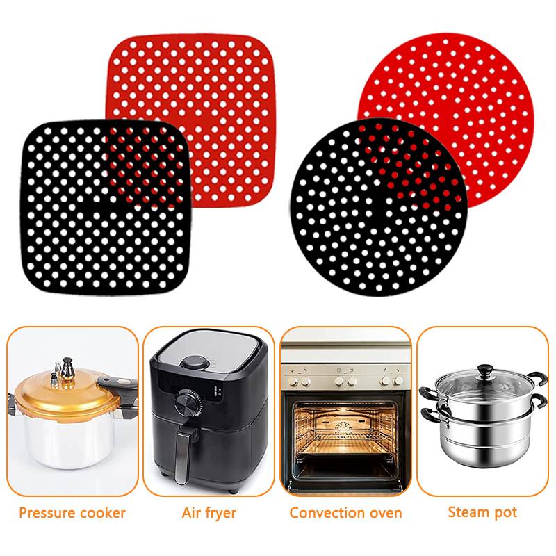 Air Fryer Liners Reusable Silicone Non-Stick Air Fryer Mat Steamer