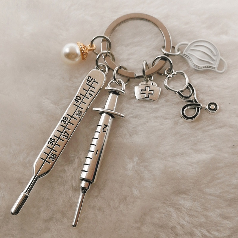 Cracked Ginger Nurse Tassel Keychain Nurse Stethoscope