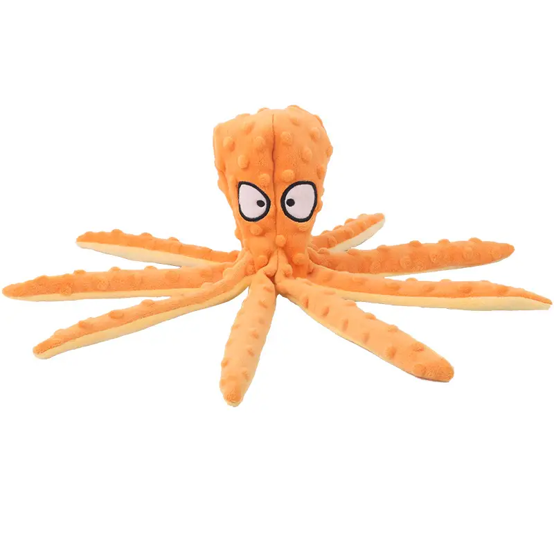 Cute Cartoon Octopus Plush Dog Toy