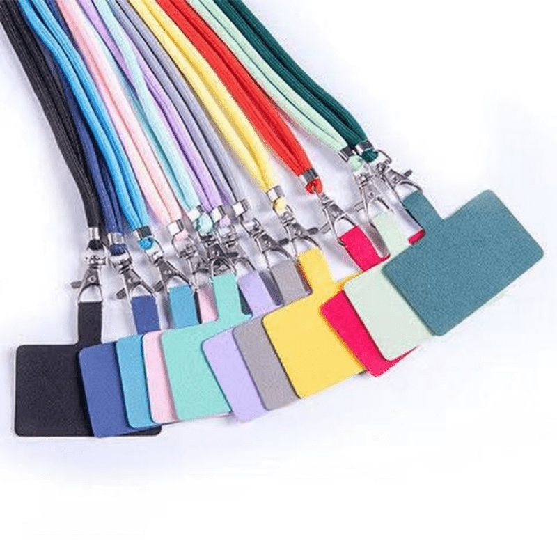 Universal Adjustable Phone Lanyard Anti-lost Lanyard Strap Detachable Colorful Neck Cord Phone Safety Tether Keychain Chain Rope,Temu