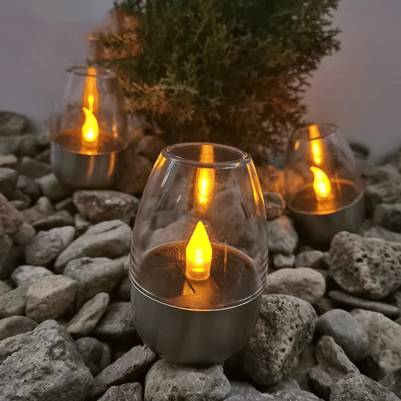 Solar candle deals lights outdoor