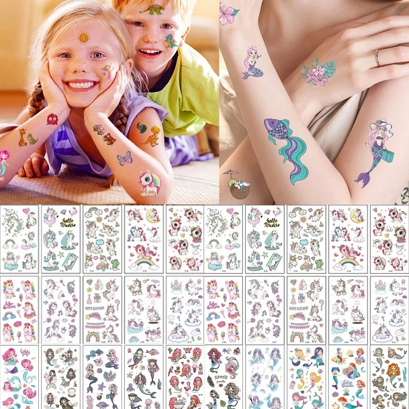 Tatuajes temporales de vaquero para niños, suministros de fiesta de  cumpleaños de vaquero occidental, decoraciones lindos tatuajes falsos  impermeables