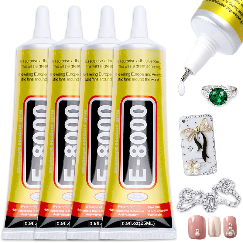 1pc 50ml E8000 Clear Adhesive Glue, Multi-functional And Versatile Repair  Glue