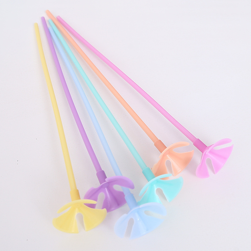 Frcolor 100pcs Balloon Sticks with Cups Balloon Holder for Wedding Party  Decor 40cm Sticks 3cm Cups (White) 