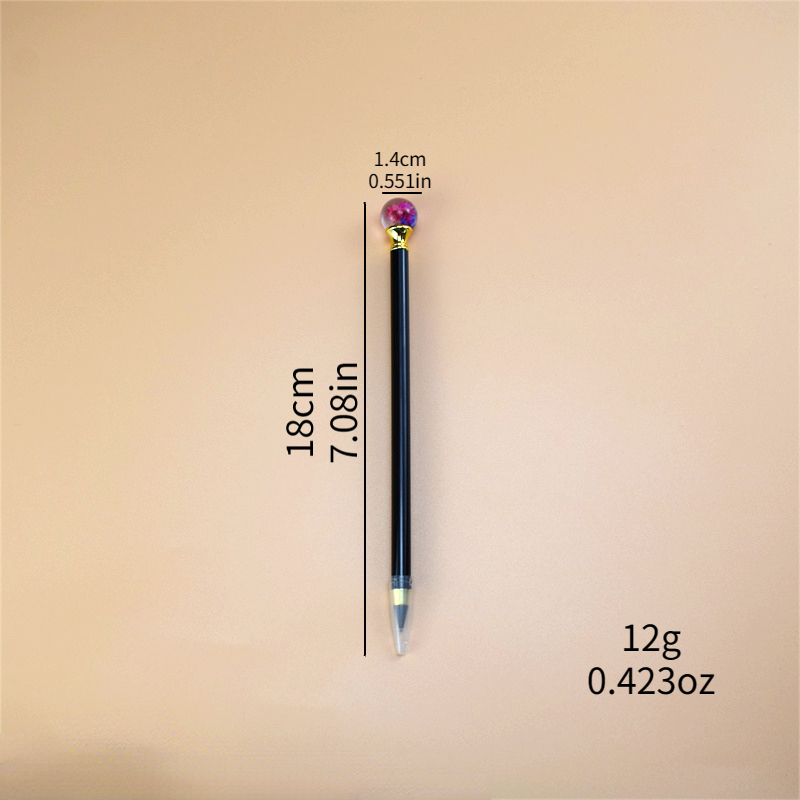 Creative Cartoon Crystal Flower Ball Metal Pencil