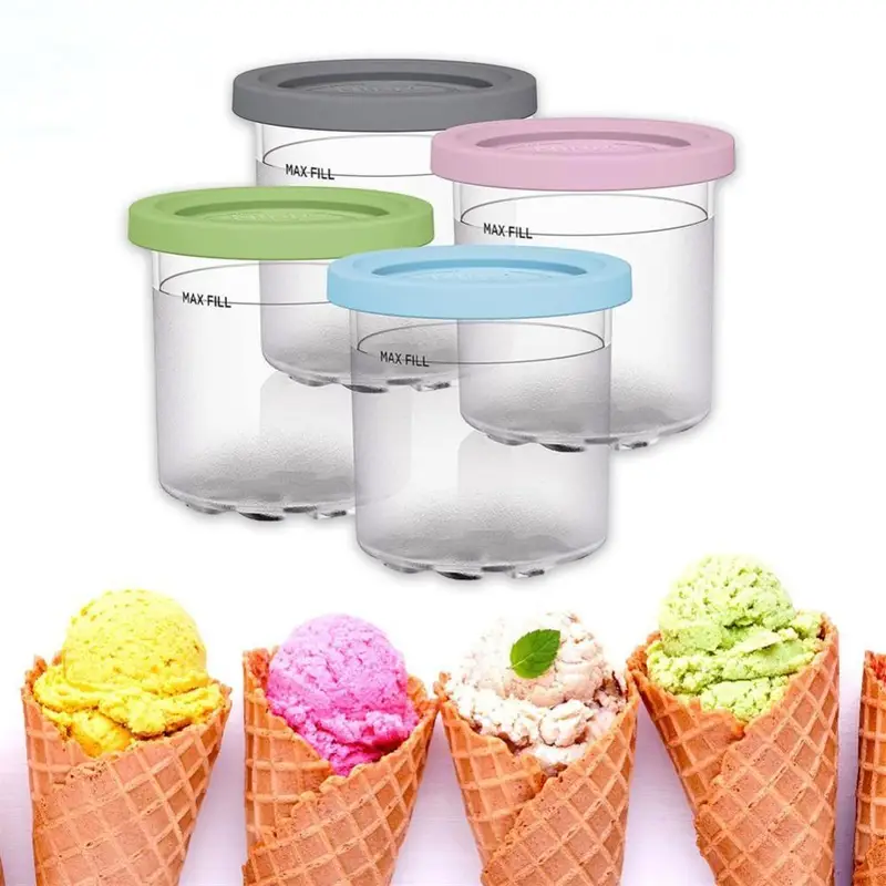 Ice Cream Pints Cup Ice Cream Containers With Lids For Ninja - Temu