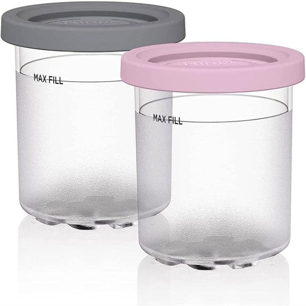 NEW Cream Containers with Lids Ice Cream Pints Cup Storage Jars For Ninja  Creami