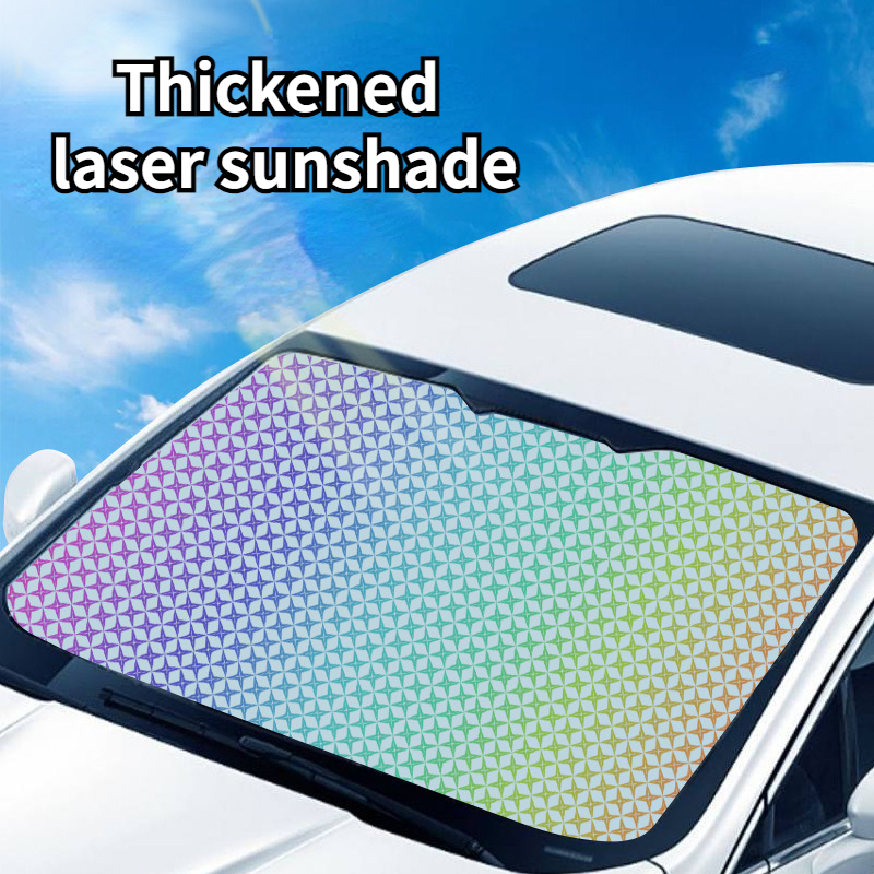 Auto Sonnenschirm Front Datei Verdickung Laser Saison Sonnenschutz
