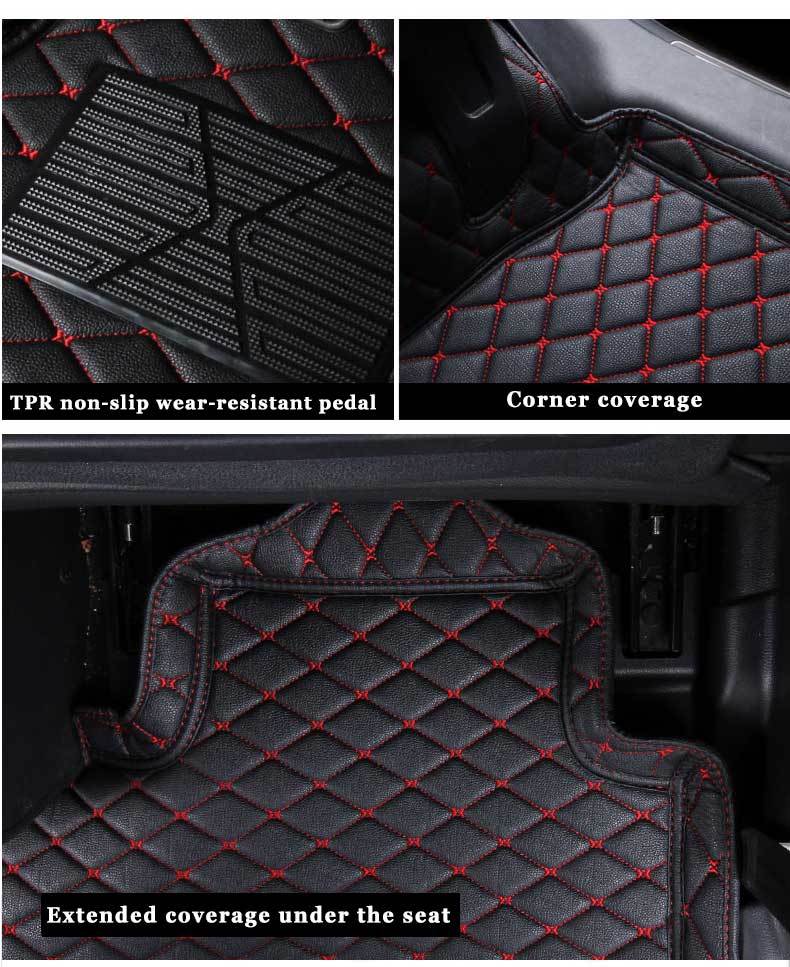 For Rav4 With Luxurious Artificial Leather Car Floor Mats (2020