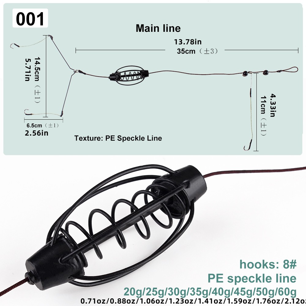 Stainless Steel Carp Fishing Bait Cage Swivel 3 Line Hooks - Temu