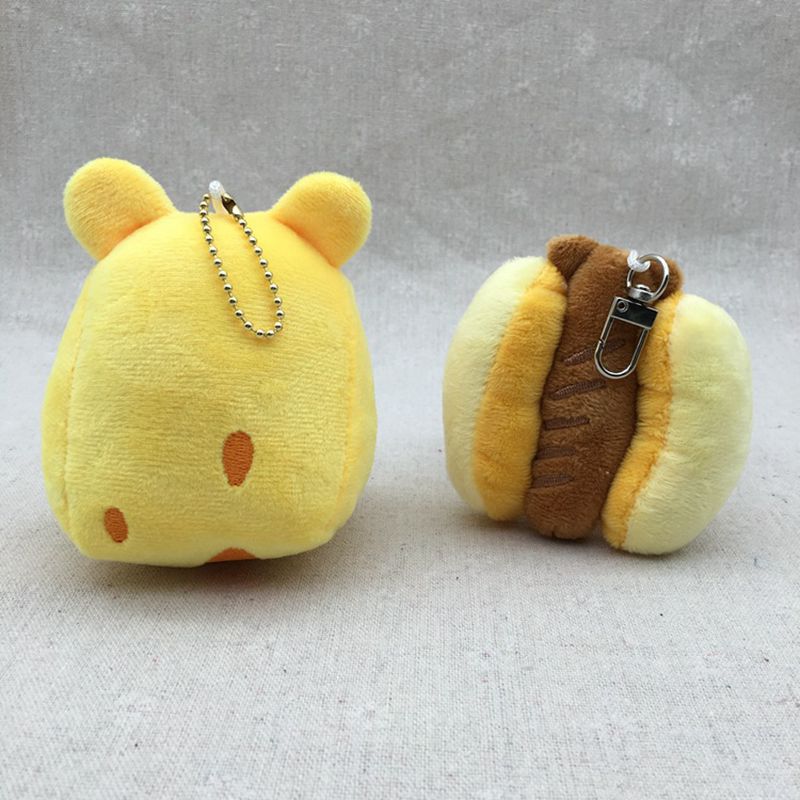 Cheese Hot Dog Plush Pendant Bag Pendant Cheese Hot Dog Cute - Temu