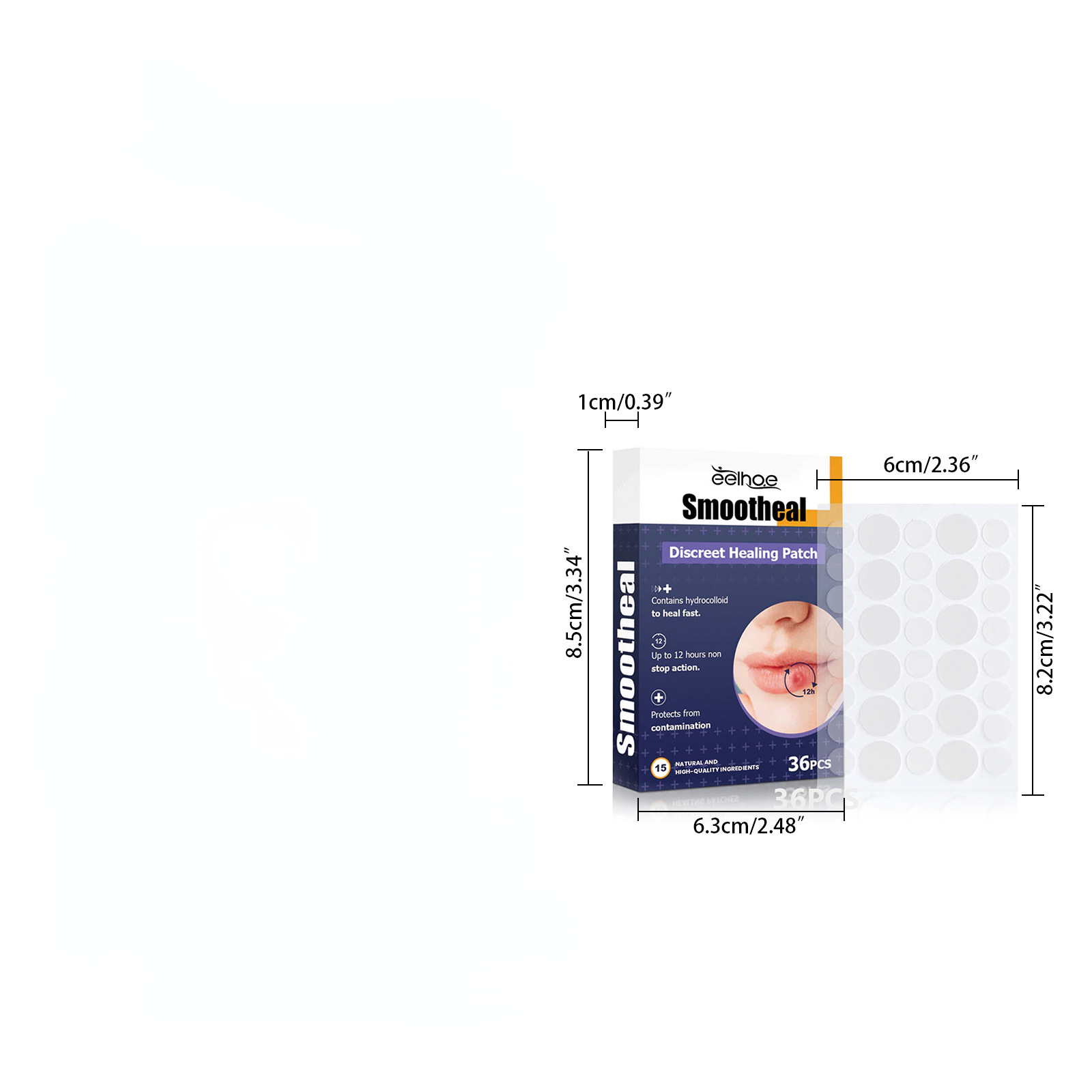36pcs Lip Care Patch Skin Soothing Moisturizing Restorative Gentle Care Patch