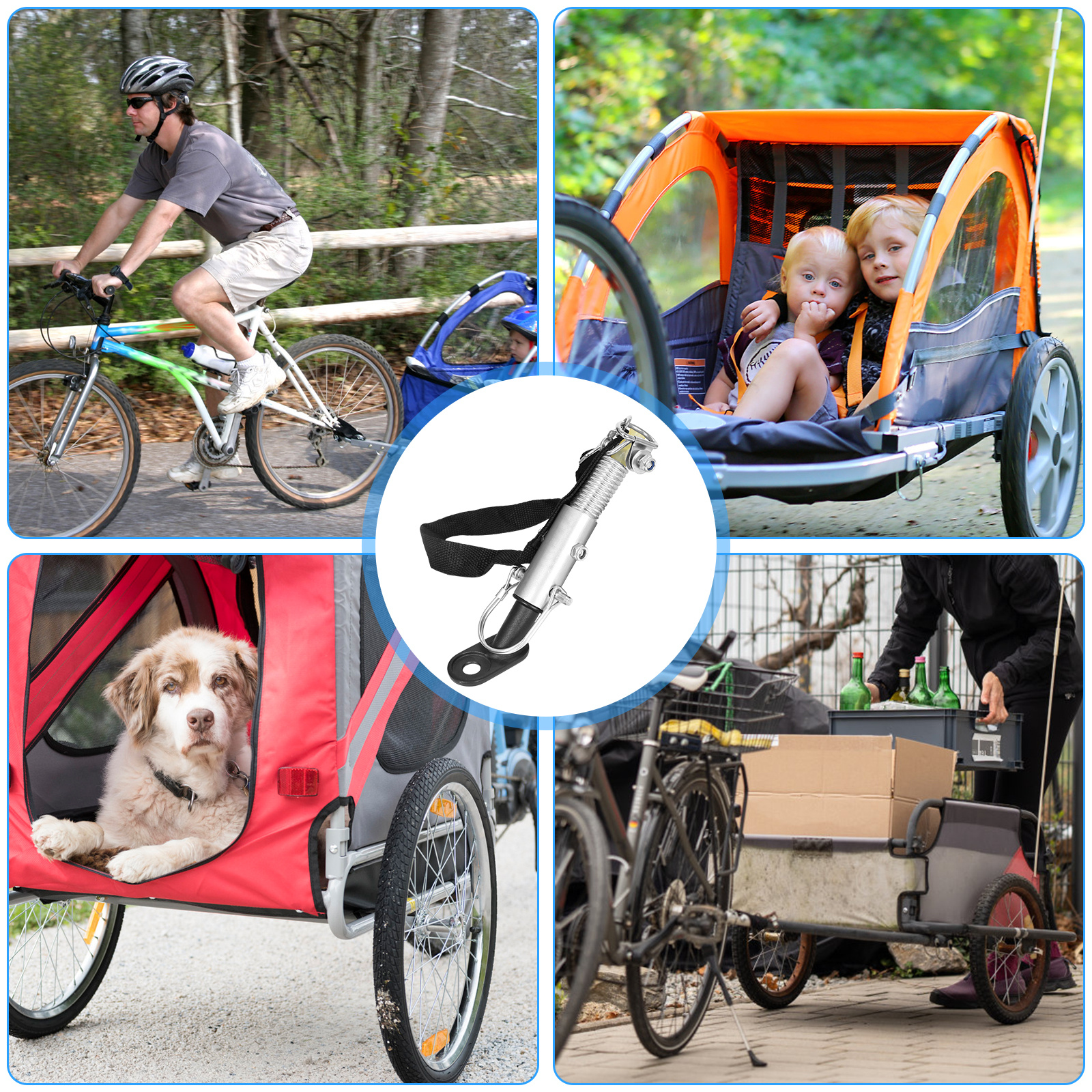 Universal Bicycle Trailer Hitch Pet Kids Cargo Dog Bike - Temu