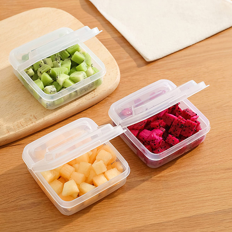 Plastic Refrigerator Storage Box, Cheese Container, Butter Block