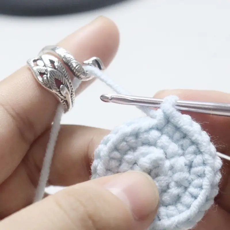  10 pcs Adjustable Knitting Loop Crochet Ring Cat