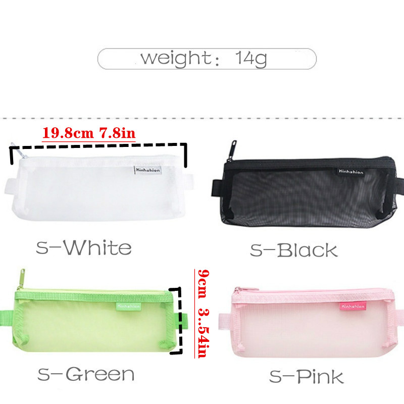 Buy Wholesale China Simple Transparent Mesh Pencil Case Storage Bag Student  Exam Special Portable Pencil Case Large Capa & Transparent Stationery Bag  Exam Special Student at USD 0.1