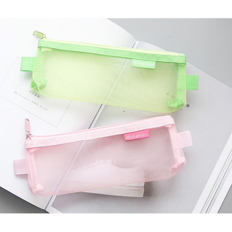 Buy Wholesale China Simple Transparent Mesh Pencil Case Storage Bag Student  Exam Special Portable Pencil Case Large Capa & Transparent Stationery Bag  Exam Special Student at USD 0.1