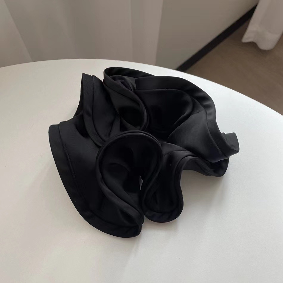 Large Ruffles Scrunchies Elastic Ponytail Holder Hair Accessorie