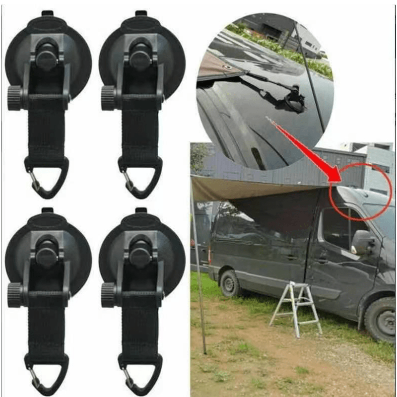 Multi-Purpose Suction Cup Anchor Strap for Outdoor Use