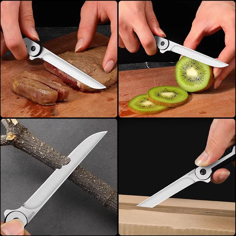 Outdoor Kitchen Knife, Stainless Steel Wayfinder Knife, Foldable Survival  Knives, Portable Steak Knives, For Camping, Hiking And More, Outdoor  Kitchen Accessories, Travel Accessories - Temu