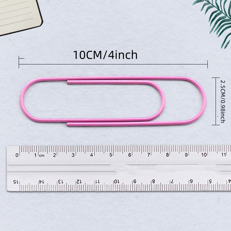 Mega Large Multicolored Jumbo Coated Paper Clips Extra Large - Temu Mexico