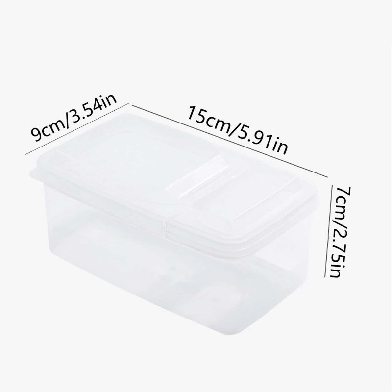 1/ Transparent Spice Storage Box, Clear Plastic Spice Storage Container  With Flip Top Lid, Leak-proof Food Storage Container For Pepper Powder  Chili Sauces, Dust-proof And Moisture-proof Seasoning Box, Kitchen  Accessories - Temu