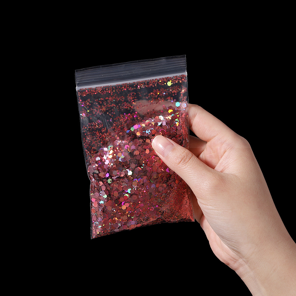 Terracotta-Pink Hologram Hexagon Chunky glitter for Resin Epoxy crafts