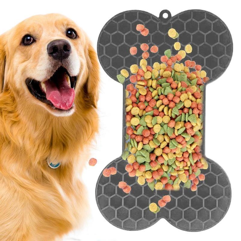 Silicone Bone Dog Lick Mat - 4 Colors