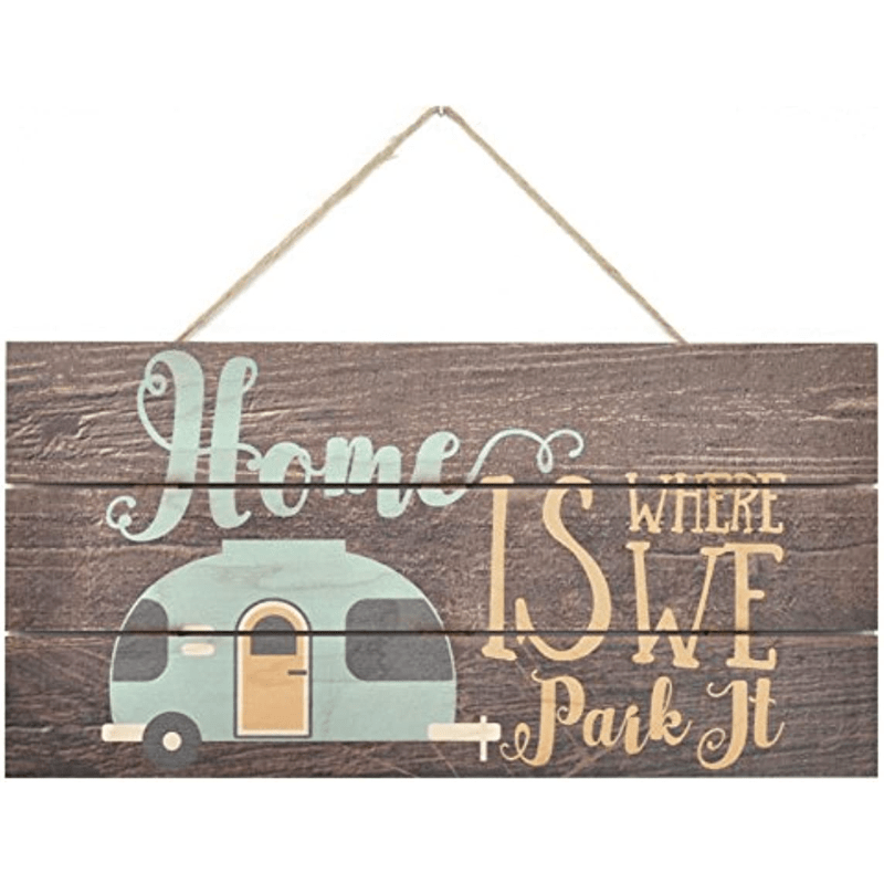 Home is Where you park it Mat, Camping Gift, Camping Welcome Mat, Moto –  Jelly Bee Design