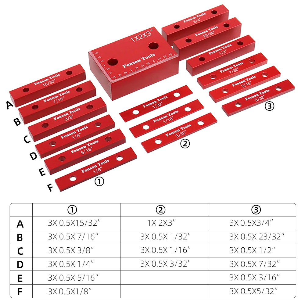 Blocks Woodworking Aluminum Height Gauge Blocks Set Temu Australia