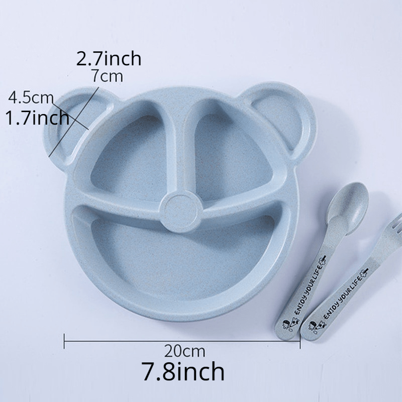 Silicone Baby Bowls with Spoon, 2pcs Baby Feeding Set Suction Bowls for Kids Toddlers -BPA Free-Baby Dishes Utensils, Size: 10, Blue