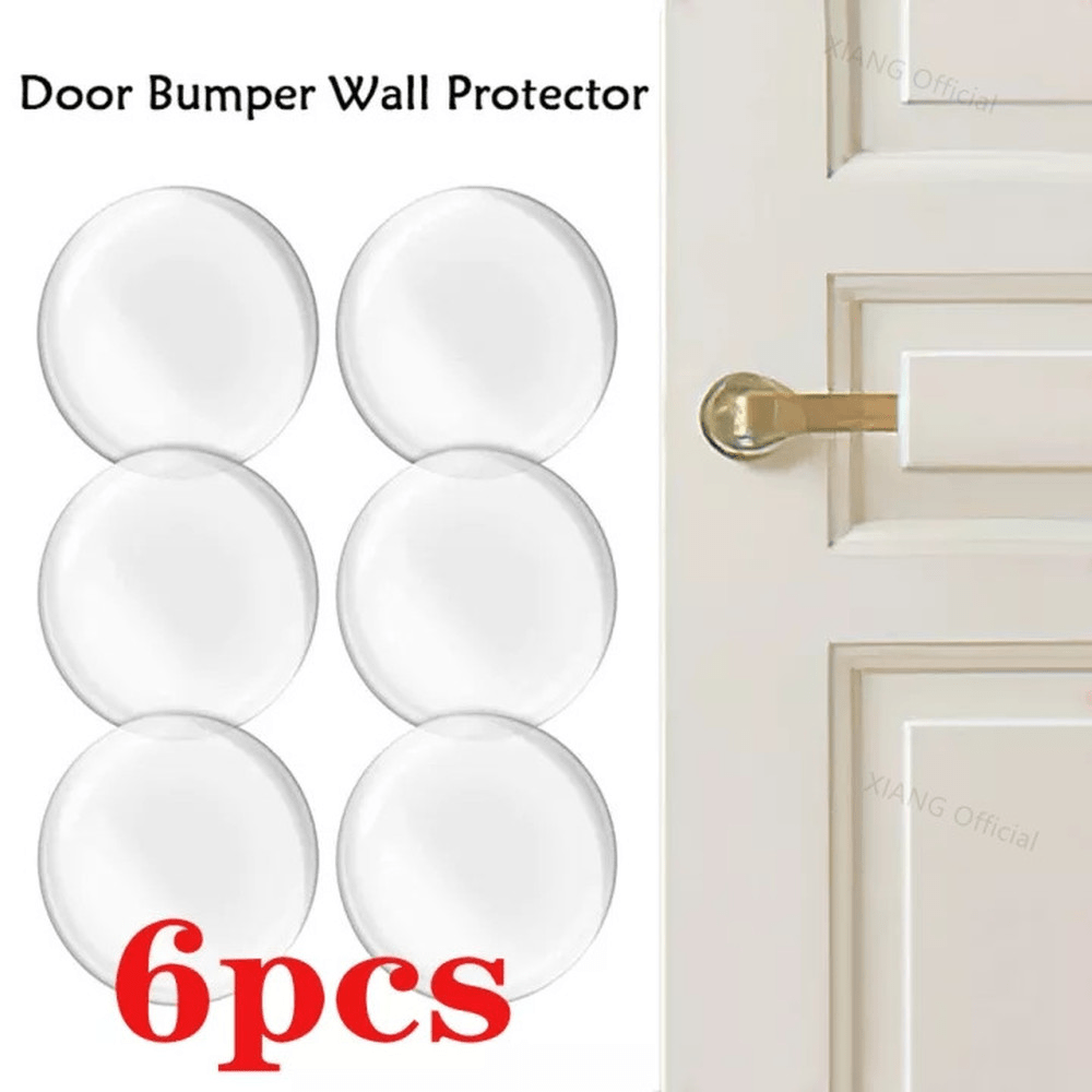  Tope cóncavo para puerta de pared de acero inoxidable,  protector de pared para puerta, topes de pared, parachoques empotrado con  pomo de puerta cóncava de goma gris (plateado, 2 piezas) 