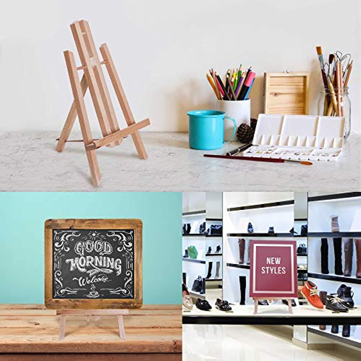 Wooden Mini Easel Stand Painting Canvas Pictures Display Holder 30cm