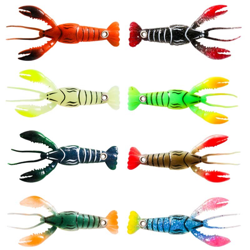 Lure Biomimetic Soft Bait Irritable Crayfish Soft Fake Bait - Temu