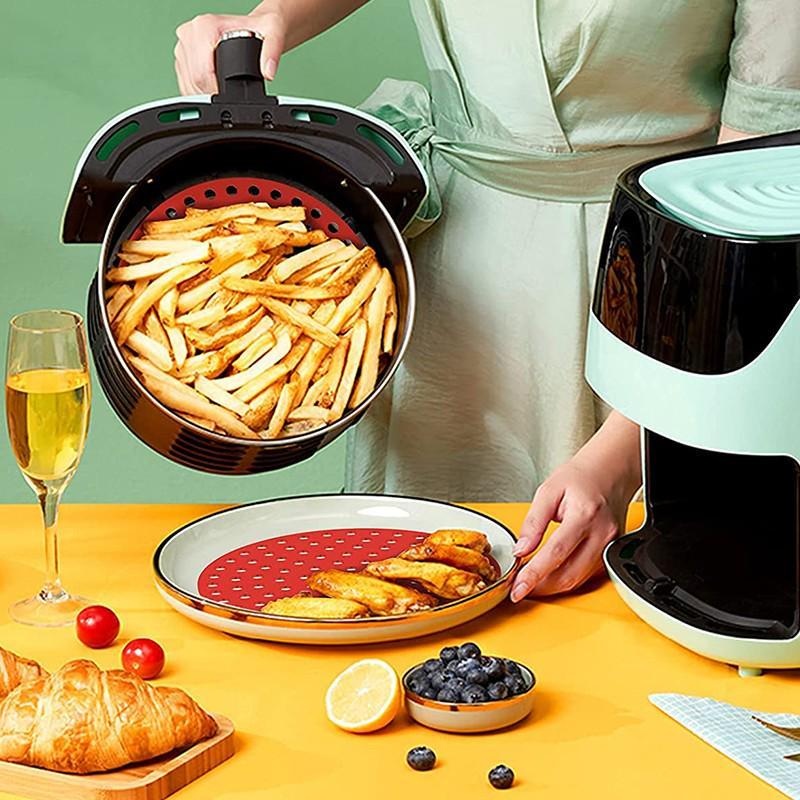 Silicone Air Fryer Liner Mat Non-stick Perforated Baking Mat