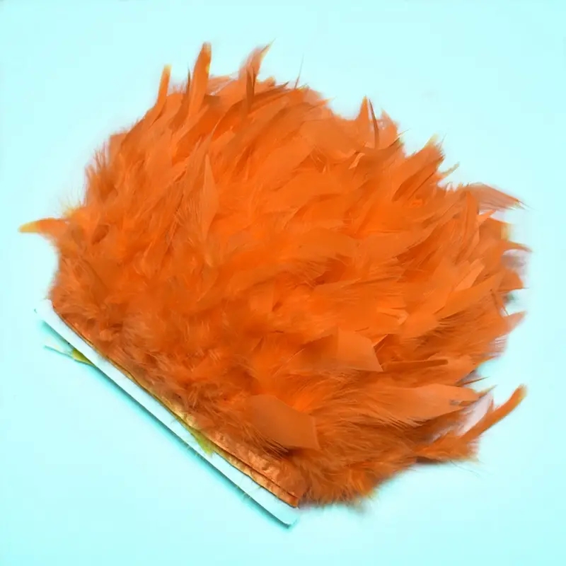 Boa color naranja de 2M con plumas 