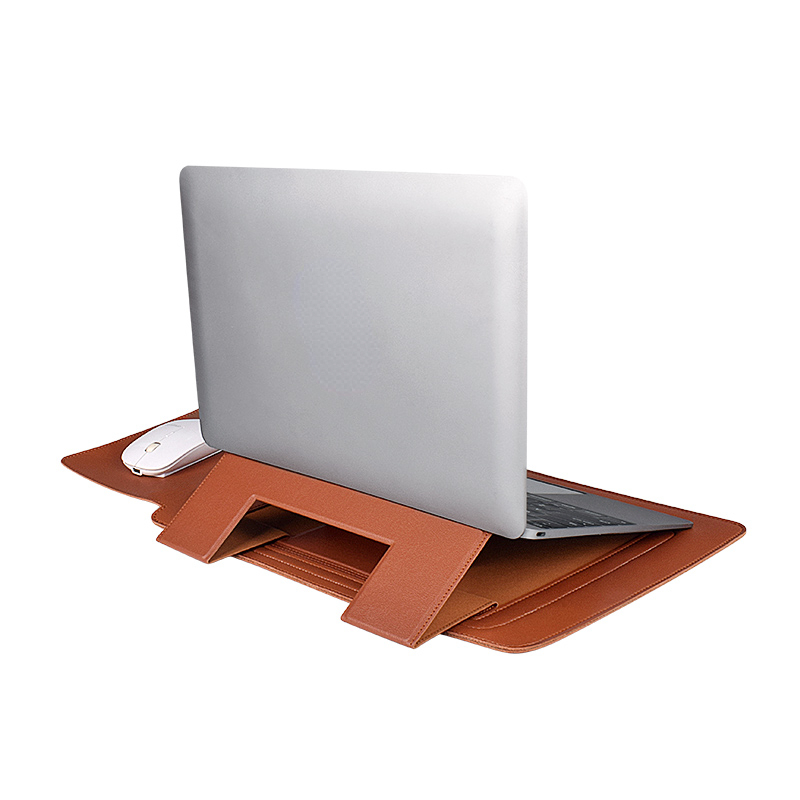 Housse en cuir PU pour ordinateur portable, étui pour MacBook Air