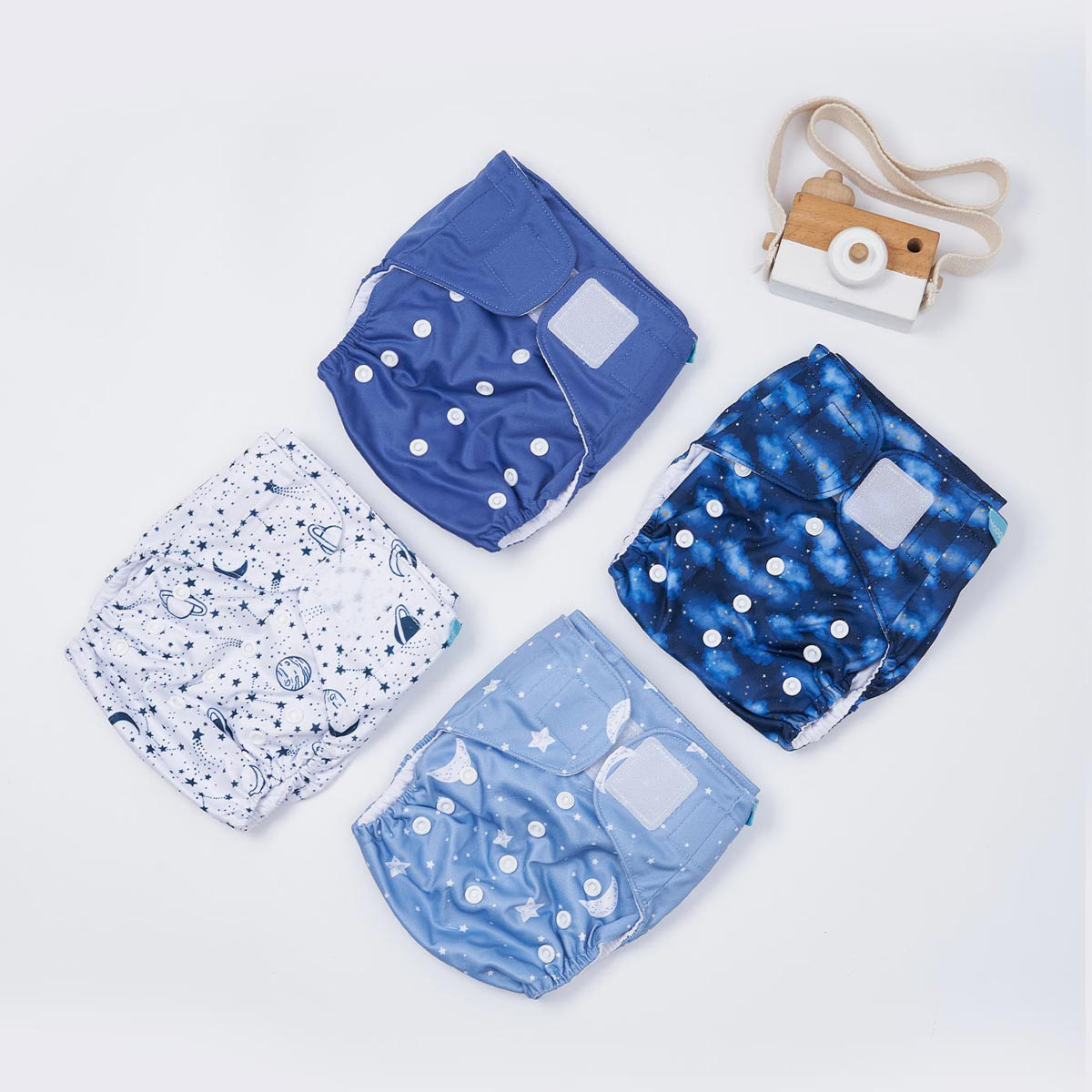 Pañales de tela reutilizables lavables para bebés, 7 piezas pañales