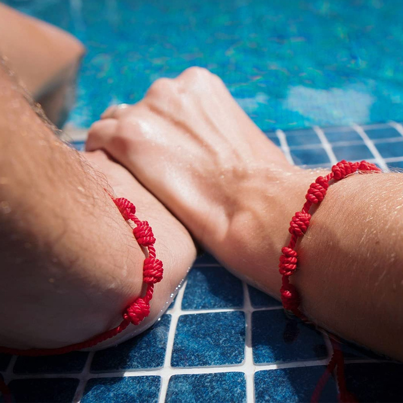Friendship Bracelet - Lucky String of Destiny with Red Carnelian
