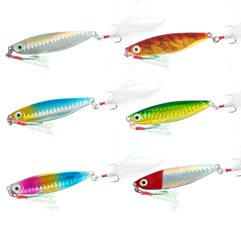 Durable Slow Sinking Fishing Lures Feather Simulation Design - Temu Portugal