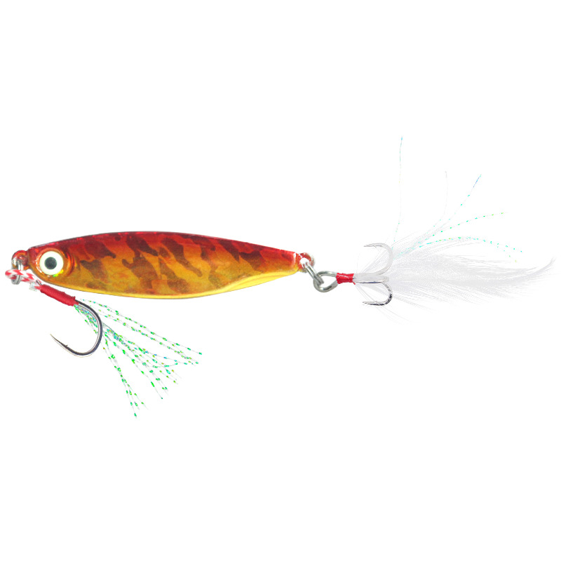 Durable Slow Sinking Fishing Lures Feather Simulation Design - Temu