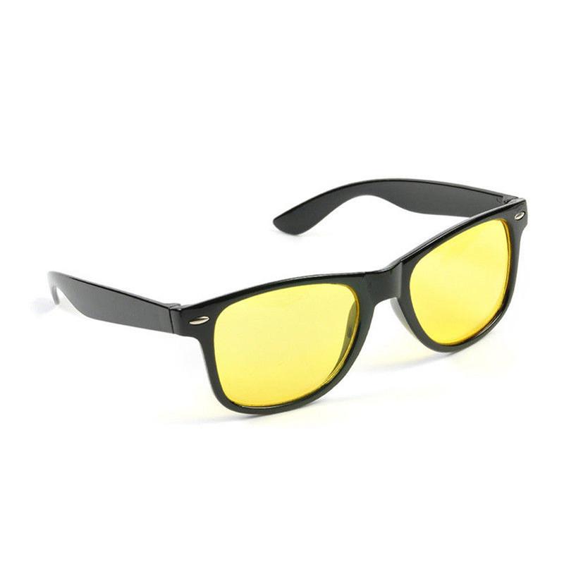 Trendy Simple Yellow Lens Square Sunglasses, For Men Women Driving Fishing  Supplies