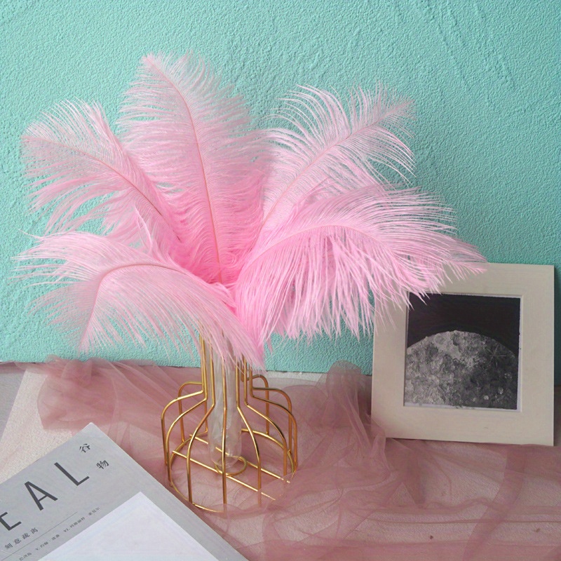 Baby Pink Ostrich Feather Centerpiece 