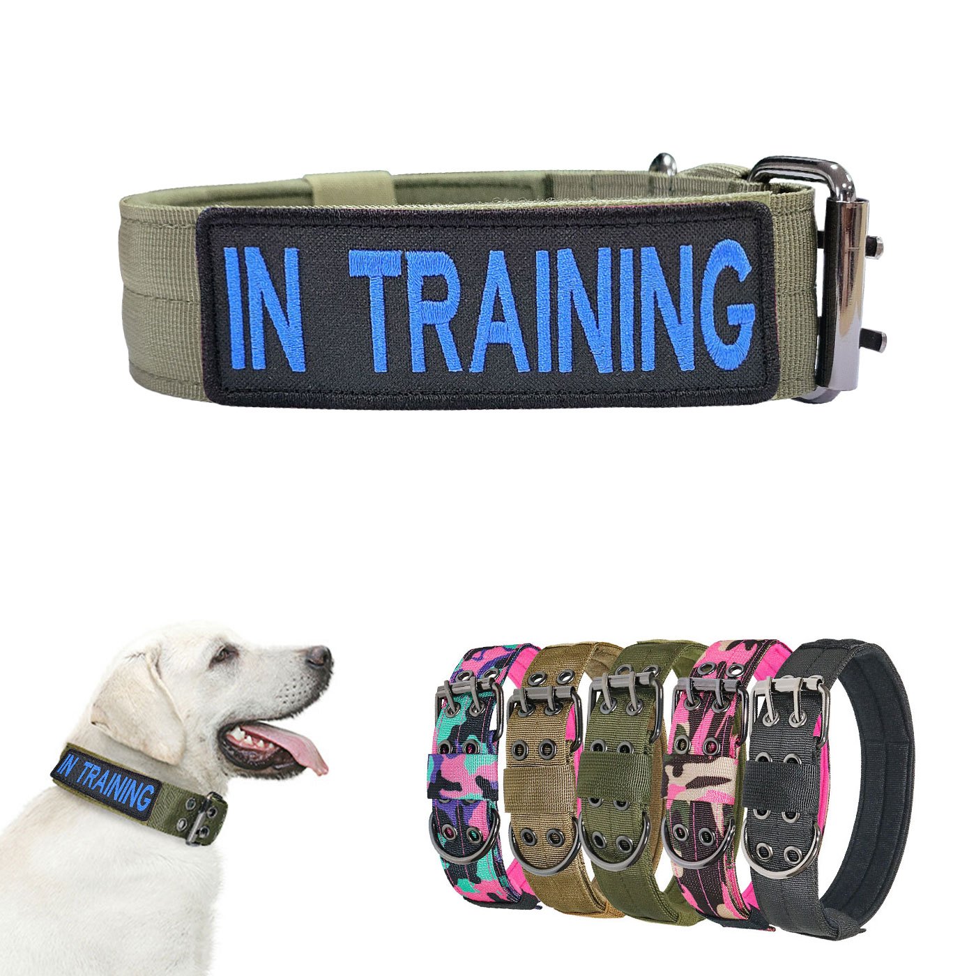 Bontog Tactical Dog Collar with Military-Strength