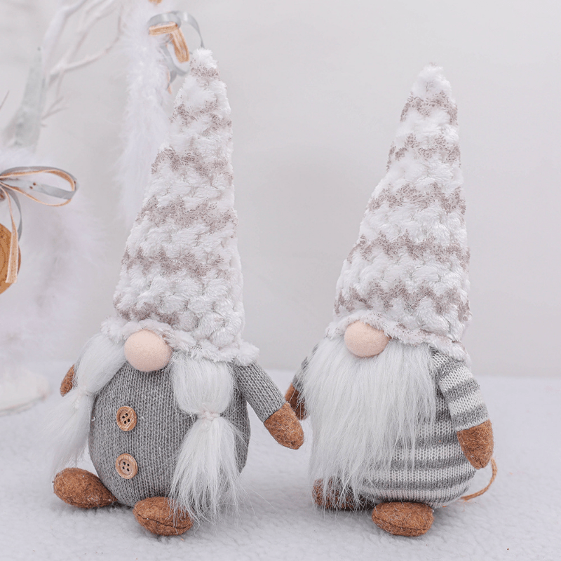 Funny And Cute New Nordic Plush Knitted Christmas Decoration, No Face Doll  Doll Elderly Ornament Boys And Girls Like Gifts - Temu